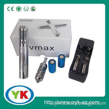 Stylish V-MAX mod electronic cigarette with brass and stainless materi